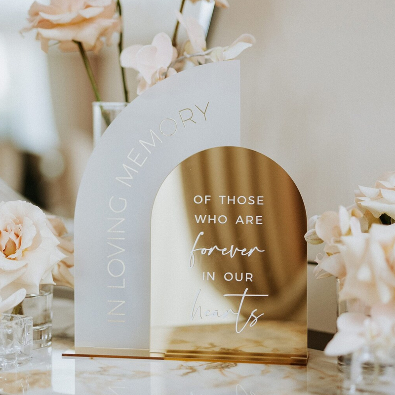 In Loving Memory Sign,Gold Mir - огляд і ціна Table Number Gold