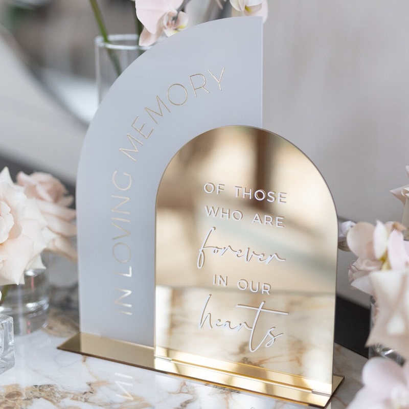In Loving Memory Sign,Gold Mir - огляд і ціна Table Number Gold