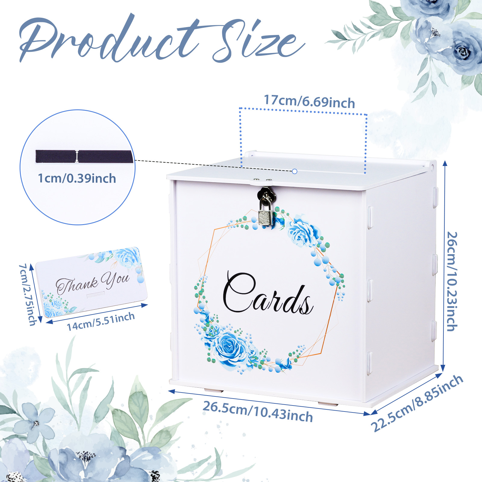 White Wedding Card Box with Lo - огляд і ціна Wedding Card Box
