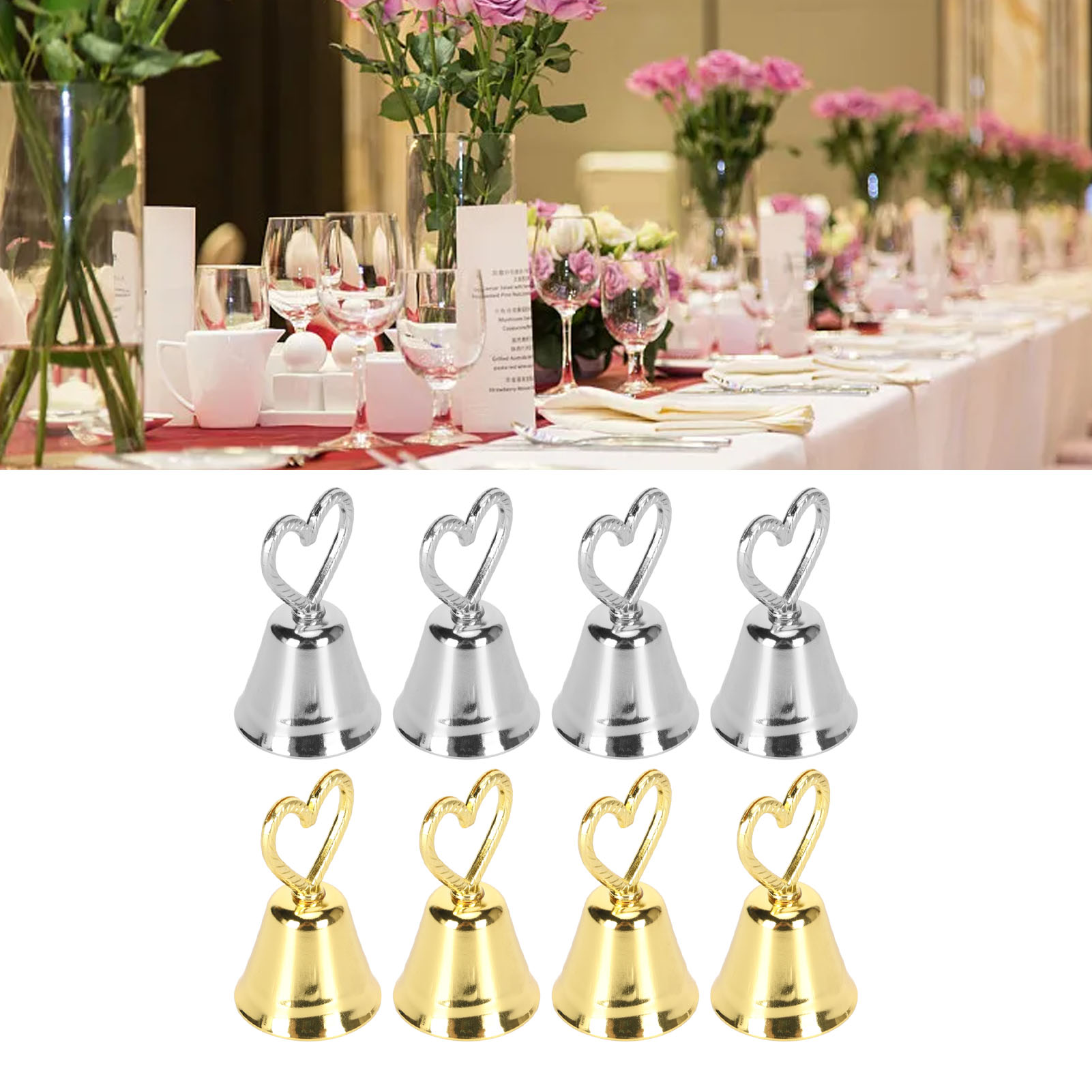 Gold Place Card Holders Hand C - огляд і ціна Table Number Gold