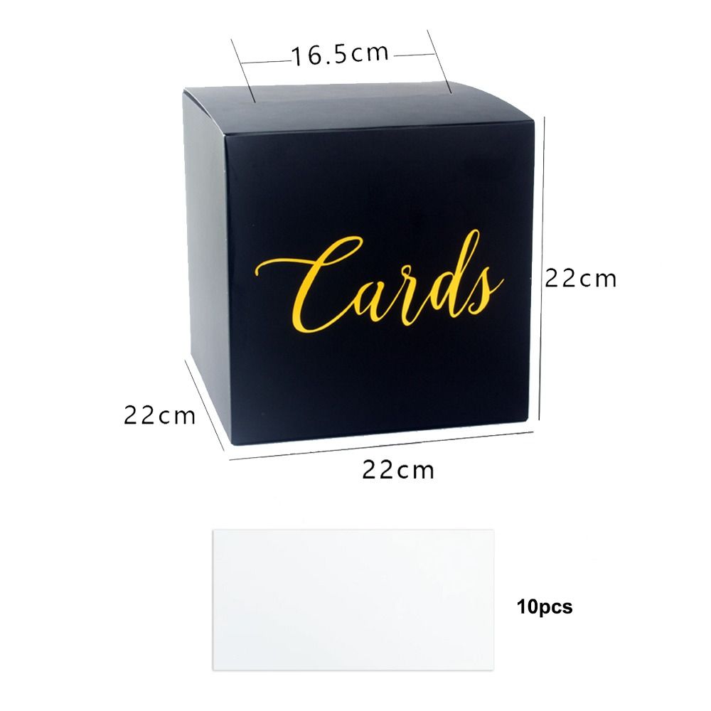 Storage Box White Black Weddin - огляд і ціна Wedding Card Box
