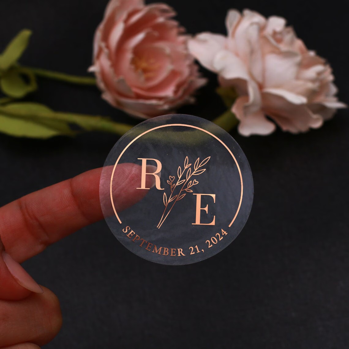 Clear Botanical Wedding Sticke - огляд і ціна Wedding Envelopes