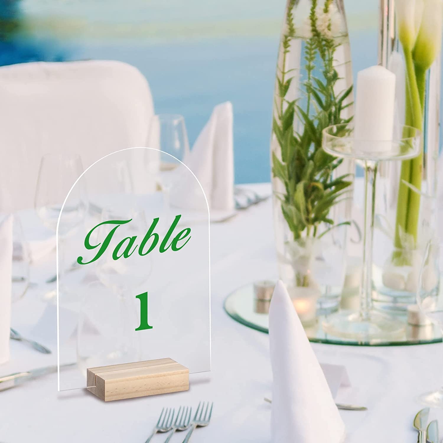 10/20/30/50PCS Arch Acrylic Si - огляд і ціна Table Number Gold
