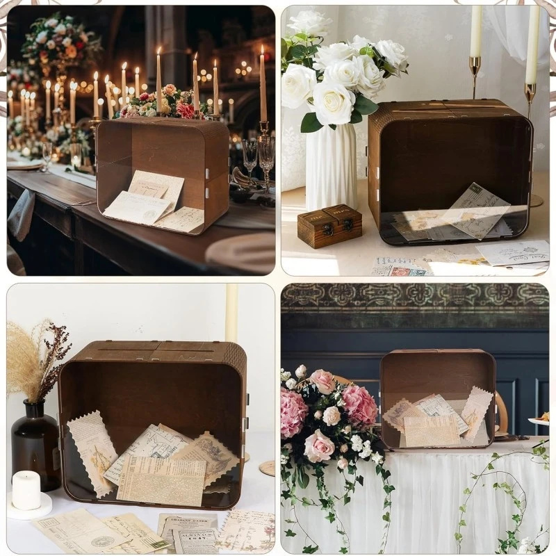 Wooden Wedding Card Box With A - огляд і ціна Wedding Card Box