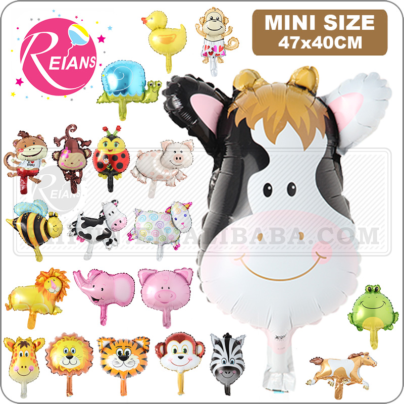 Mini Animal Head Foil Balloon, - огляд і ціна Wedding Zoo