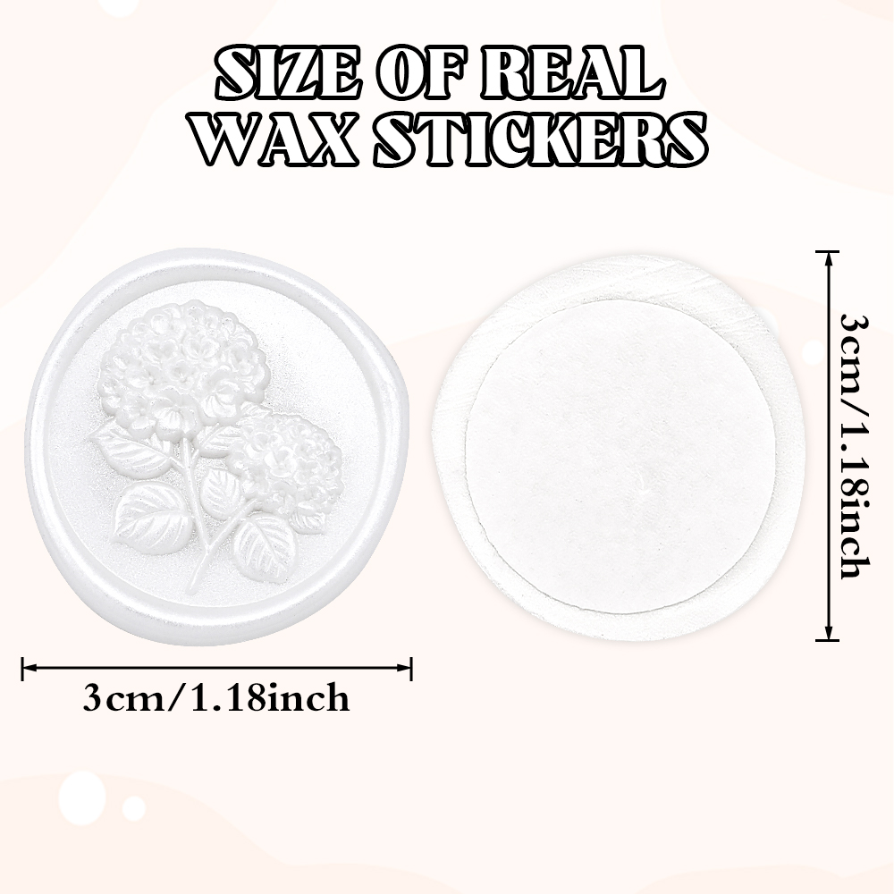Wax Seal Stickers-3D Hydrangea - огляд і ціна Wedding Envelopes
