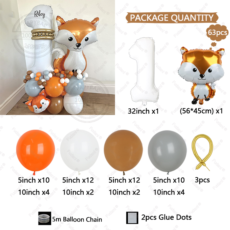 63Pcs Jungle Zoo Smart Fox Alu - огляд і ціна Wedding Zoo