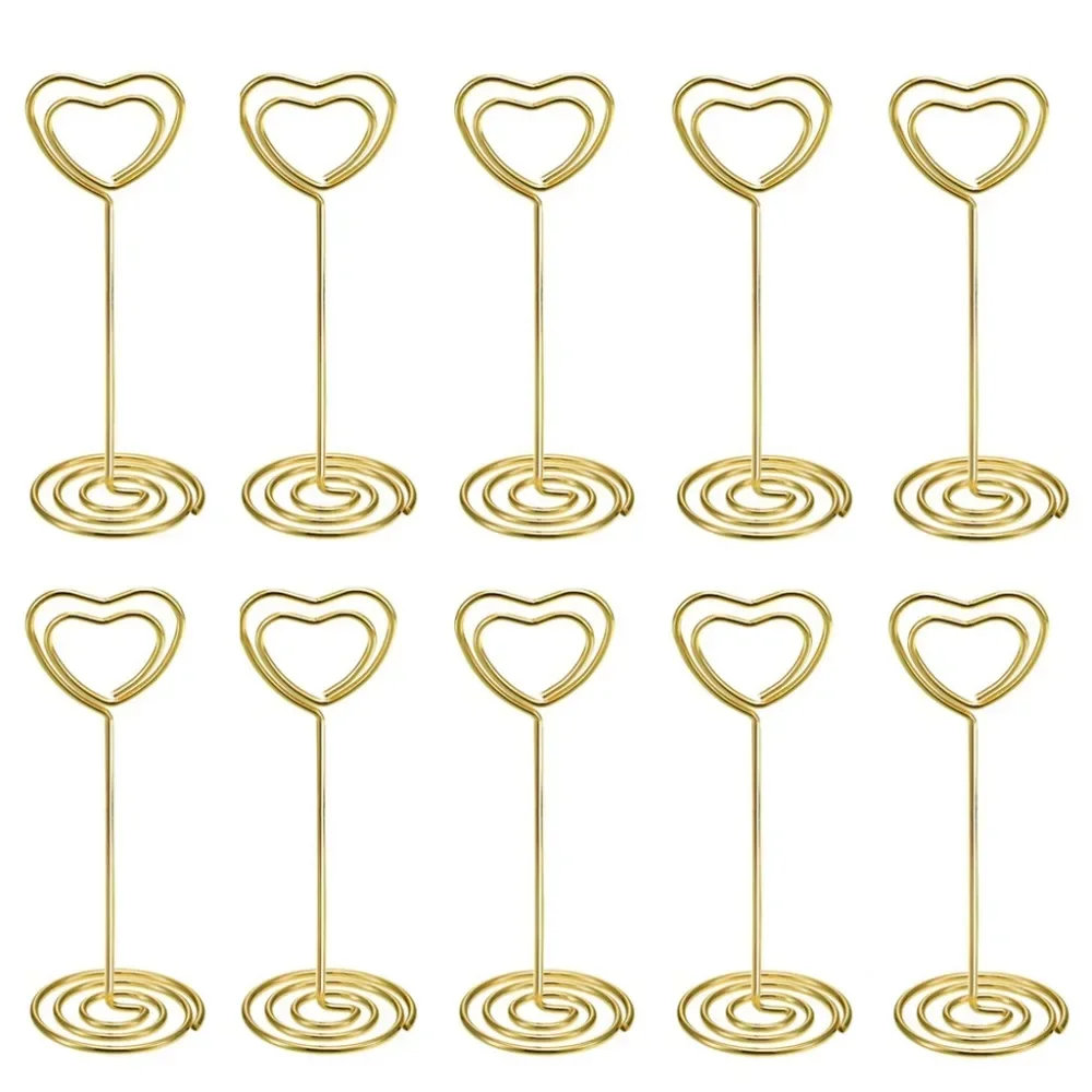 10pcs Heart Shape Table Number - огляд і ціна Table Number Gold